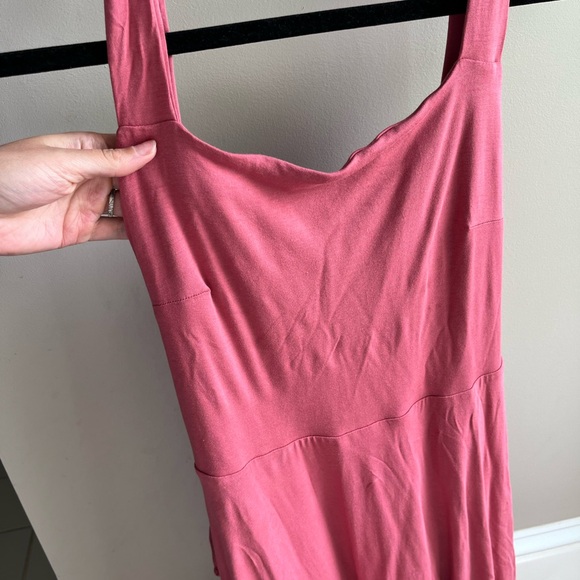 2 pieces! AYM Audrey midi dress and ballet bamboo wrap top in mauve pink - Picture 4 of 11